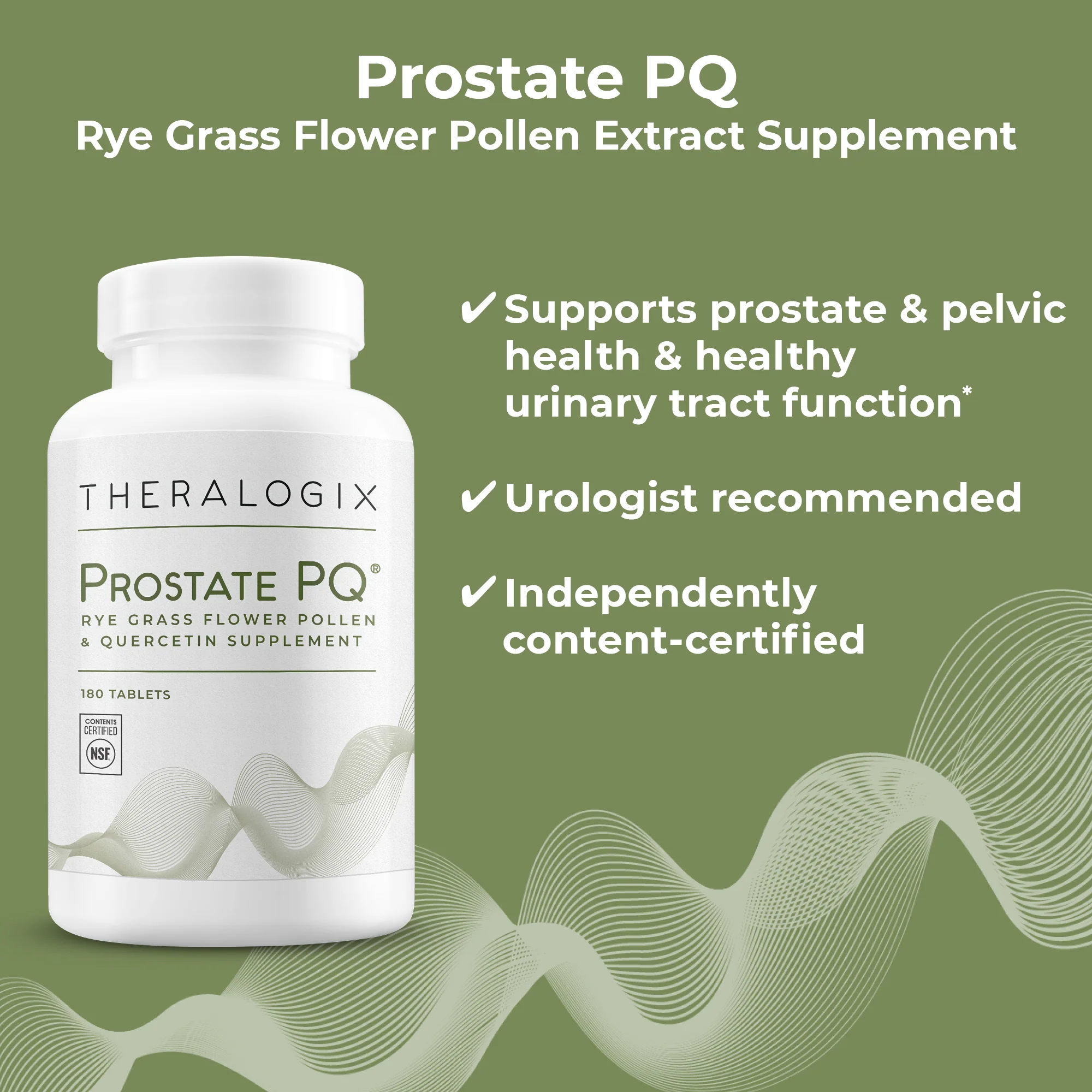 Prostate PQ® Rye Grass Flower Pollen & Quercetin Supplement - Image 2
